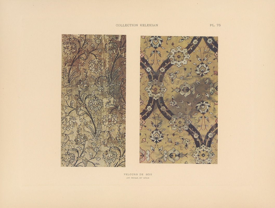 Jules Guiffrey - La collection Kelekian; Étoffes & tapis d’Orient & de Venise Pl.075