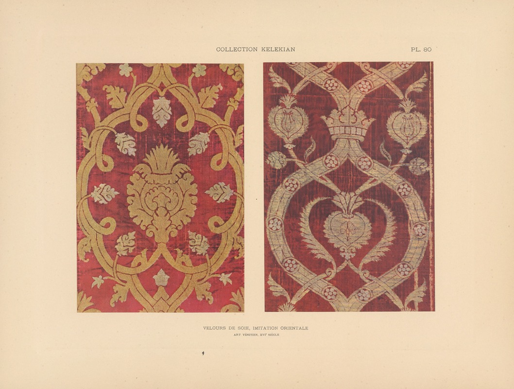 Jules Guiffrey - La collection Kelekian; Étoffes & tapis d’Orient & de Venise Pl.080