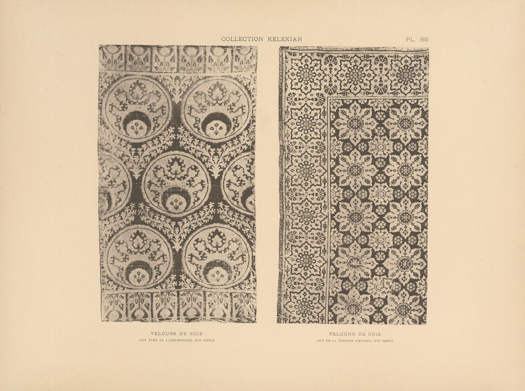 Jules Guiffrey - La collection Kelekian; Étoffes & tapis d’Orient & de Venise Pl.085