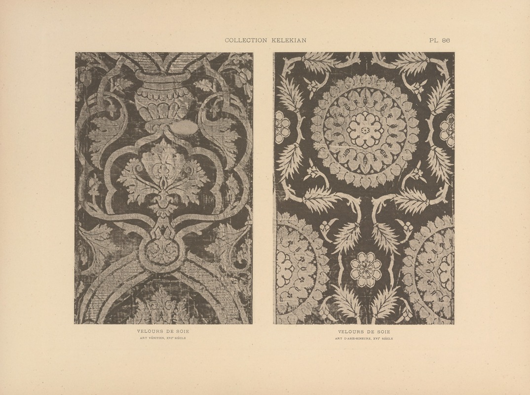 Jules Guiffrey - La collection Kelekian; Étoffes & tapis d’Orient & de Venise Pl.086