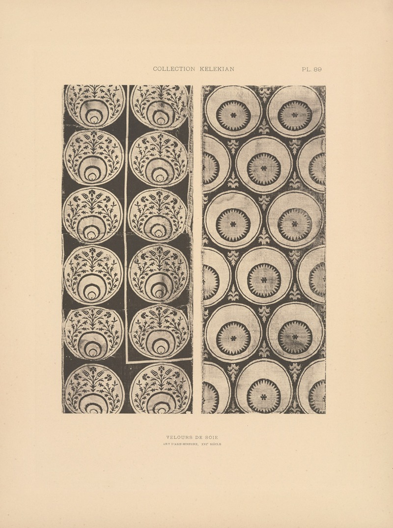 Jules Guiffrey - La collection Kelekian; Étoffes & tapis d’Orient & de Venise Pl.089