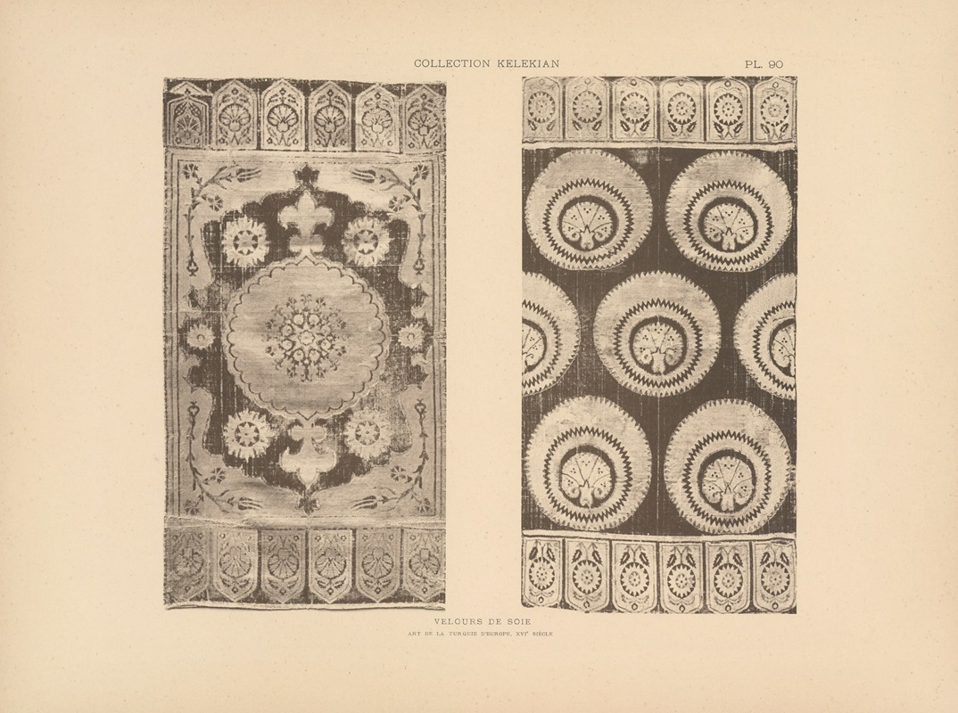 Jules Guiffrey - La collection Kelekian; Étoffes & tapis d’Orient & de Venise Pl.090