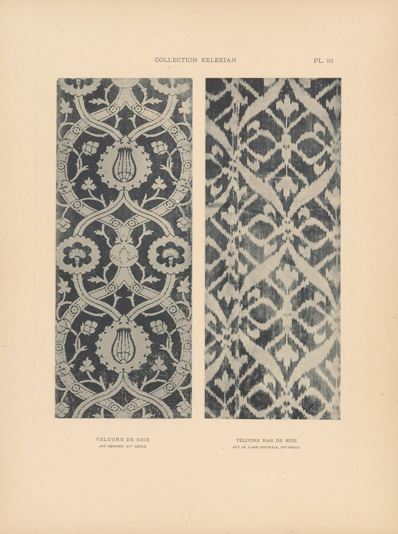 Jules Guiffrey - La collection Kelekian; Étoffes & tapis d’Orient & de Venise Pl.091