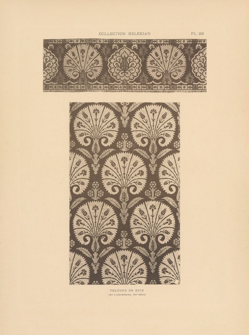 Jules Guiffrey - La collection Kelekian; Étoffes & tapis d’Orient & de Venise Pl.093