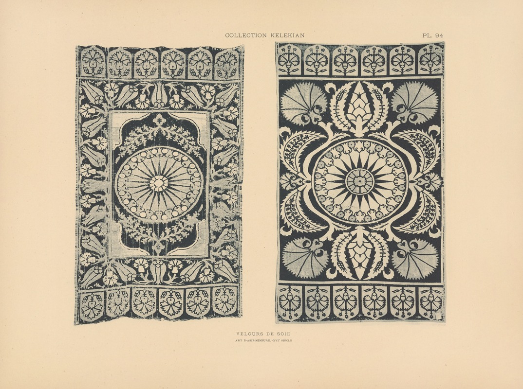 Jules Guiffrey - La collection Kelekian; Étoffes & tapis d’Orient & de Venise Pl.094