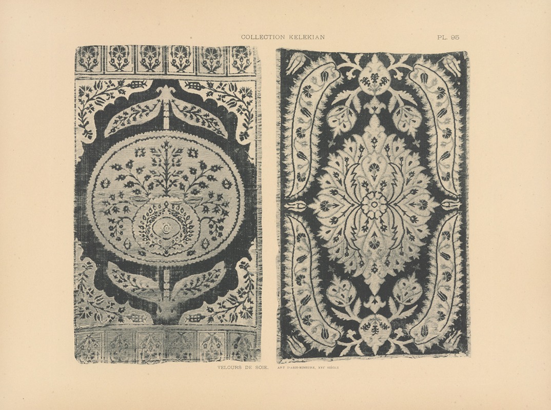 Jules Guiffrey - La collection Kelekian; Étoffes & tapis d’Orient & de Venise Pl.095