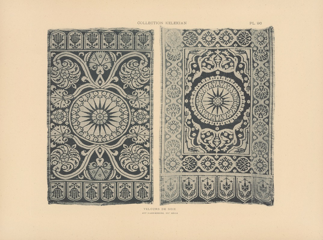 Jules Guiffrey - La collection Kelekian; Étoffes & tapis d’Orient & de Venise Pl.096