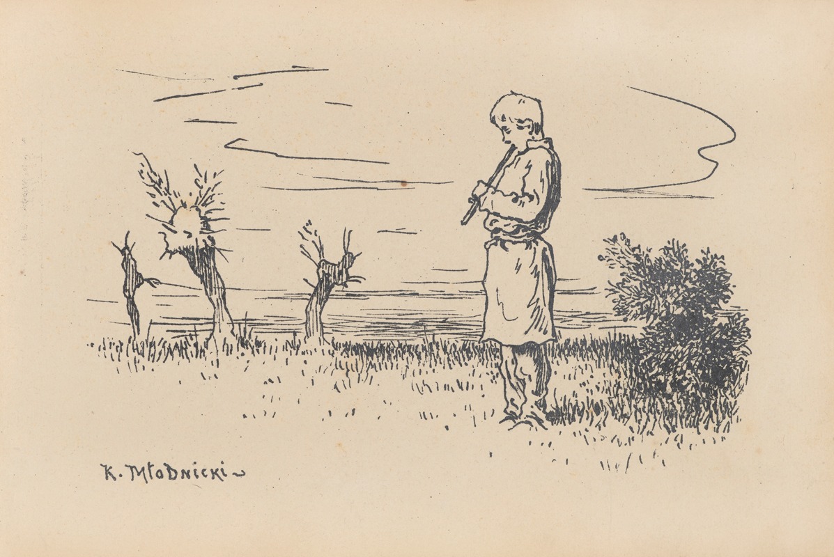 Karol Młodnicki - 48 Pastuszek grający na fujarce