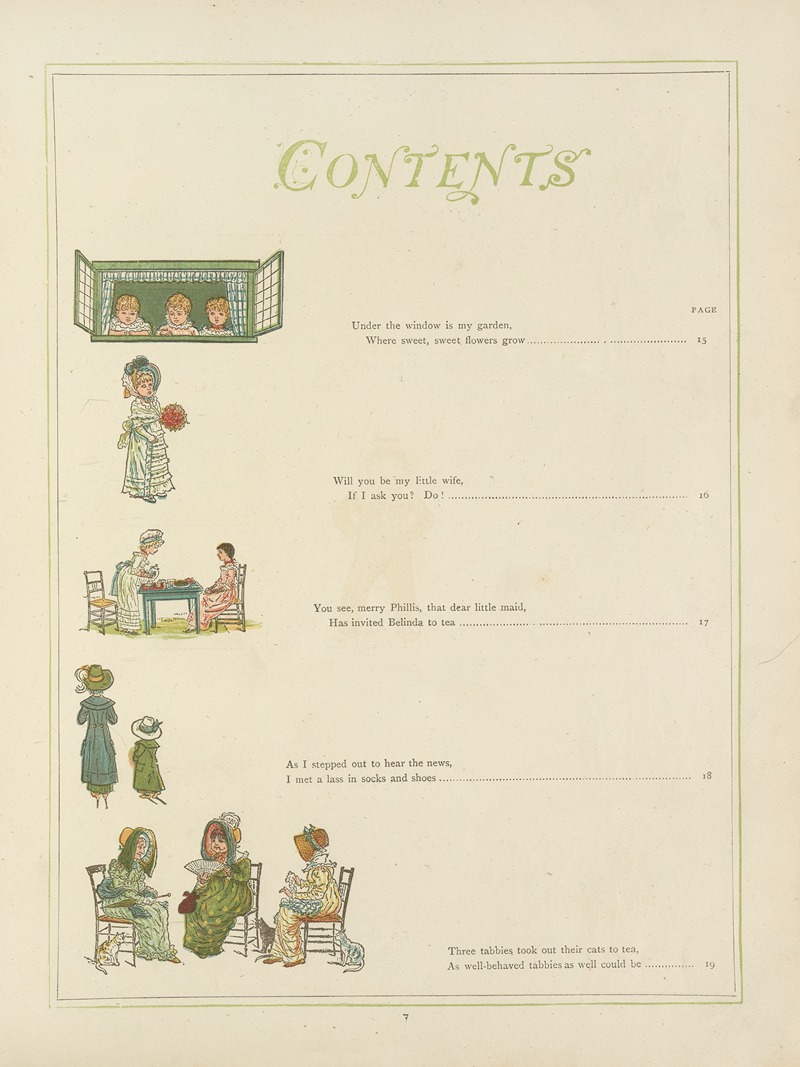 Kate Greenaway - Under the window; pictures & rhymes for children Pl.08
