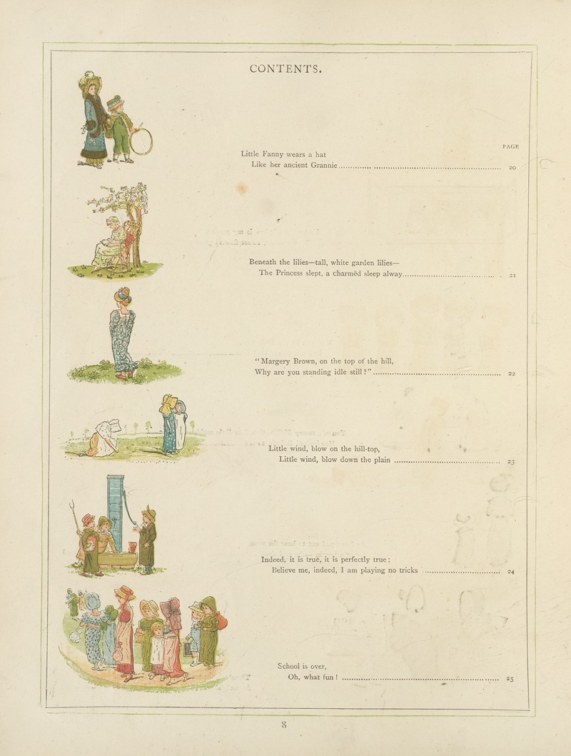 Kate Greenaway - Under the window; pictures & rhymes for children Pl.09