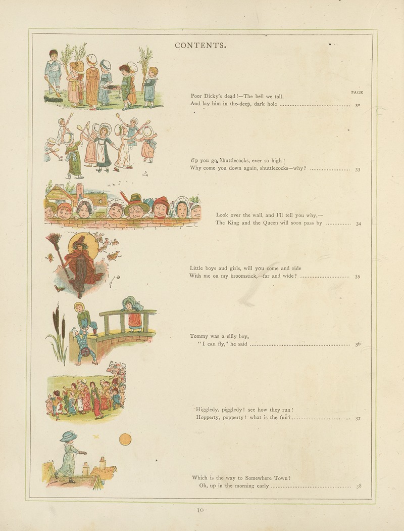 Kate Greenaway - Under the window; pictures & rhymes for children Pl.11