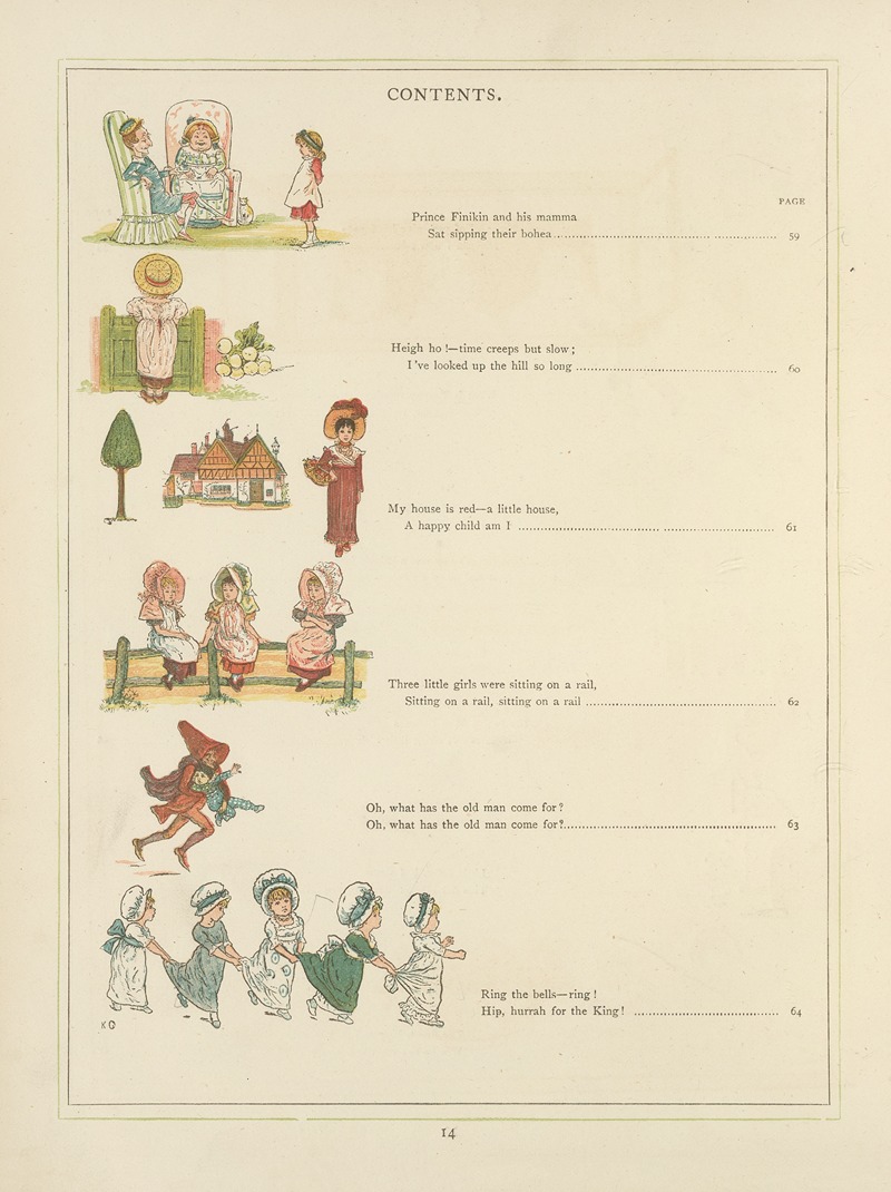 Kate Greenaway - Under the window; pictures & rhymes for children Pl.15