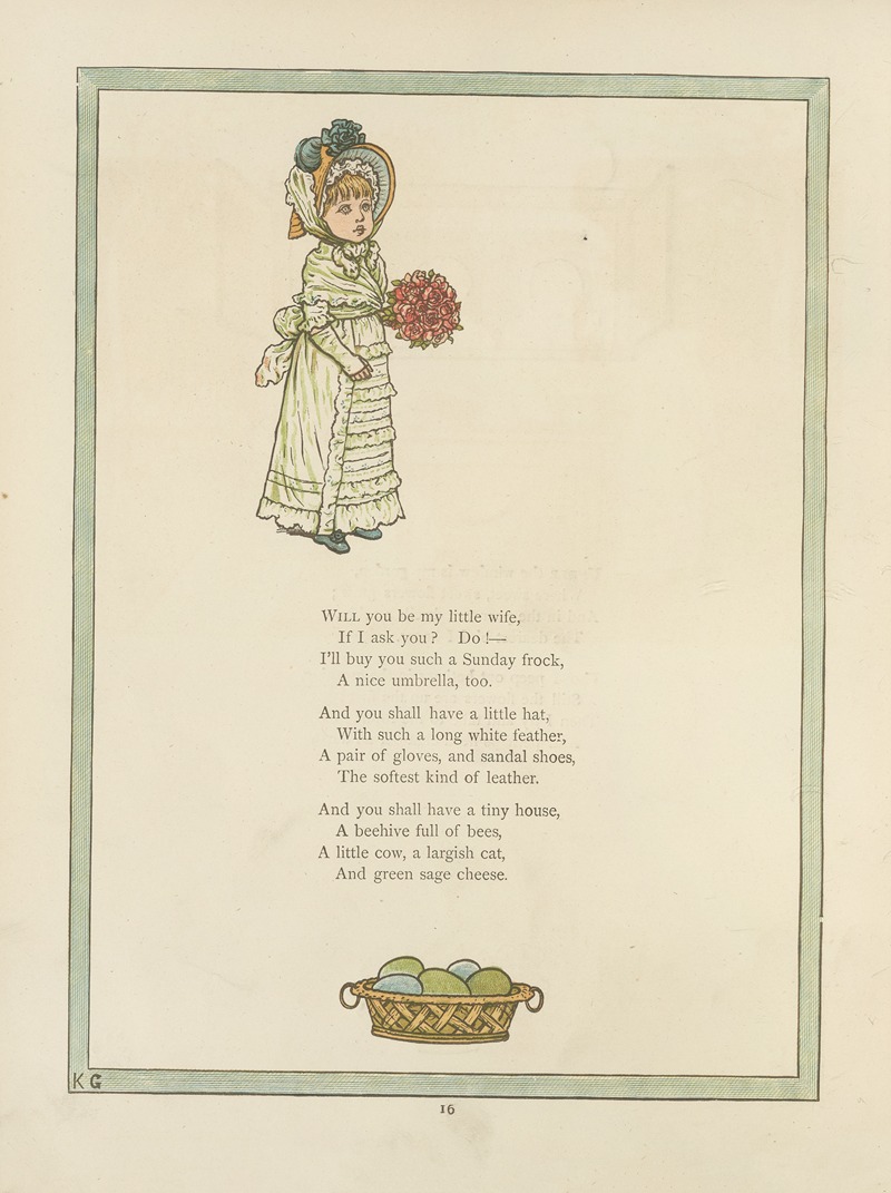 Kate Greenaway - Under the window; pictures & rhymes for children Pl.17