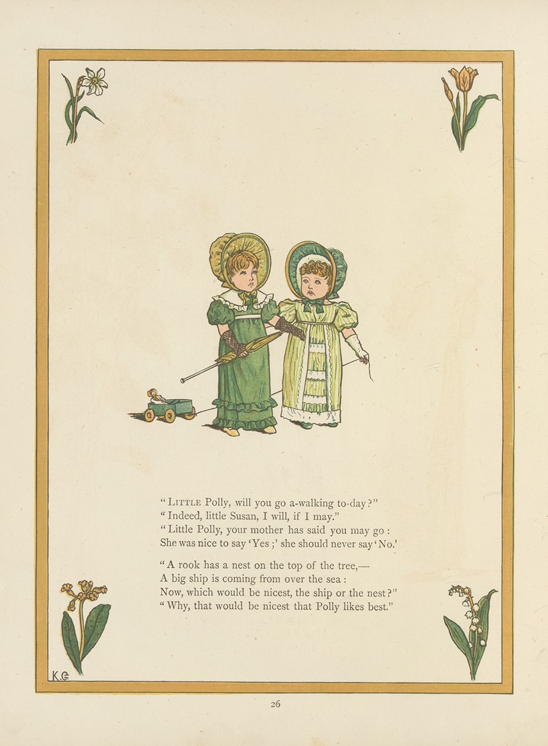 Kate Greenaway - Under the window; pictures & rhymes for children Pl.27