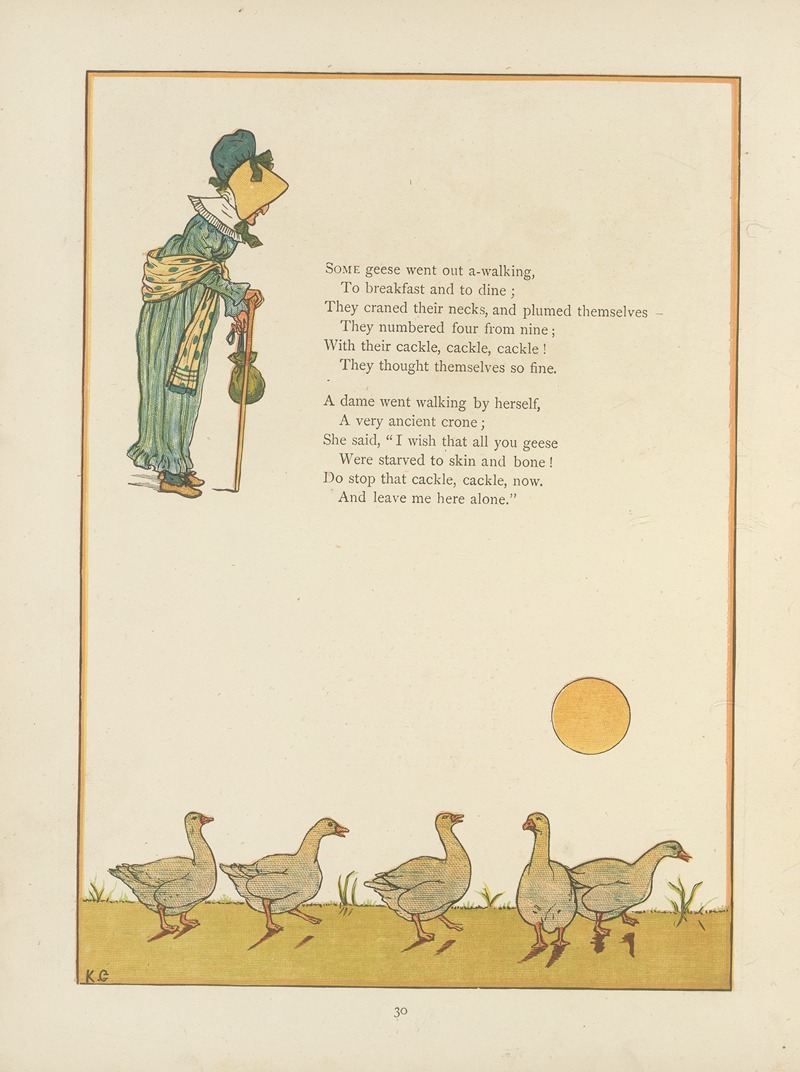 Kate Greenaway - Under the window; pictures & rhymes for children Pl.31