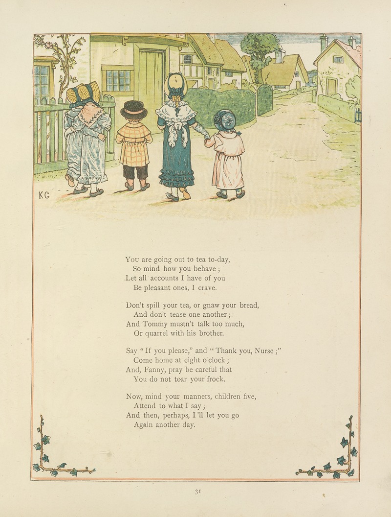 Kate Greenaway - Under the window; pictures & rhymes for children Pl.32