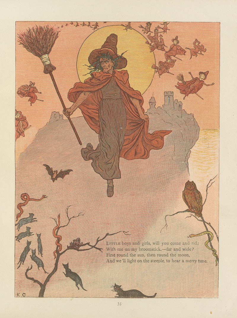 Kate Greenaway - Under the window;  pictures & rhymes for children Pl.36
