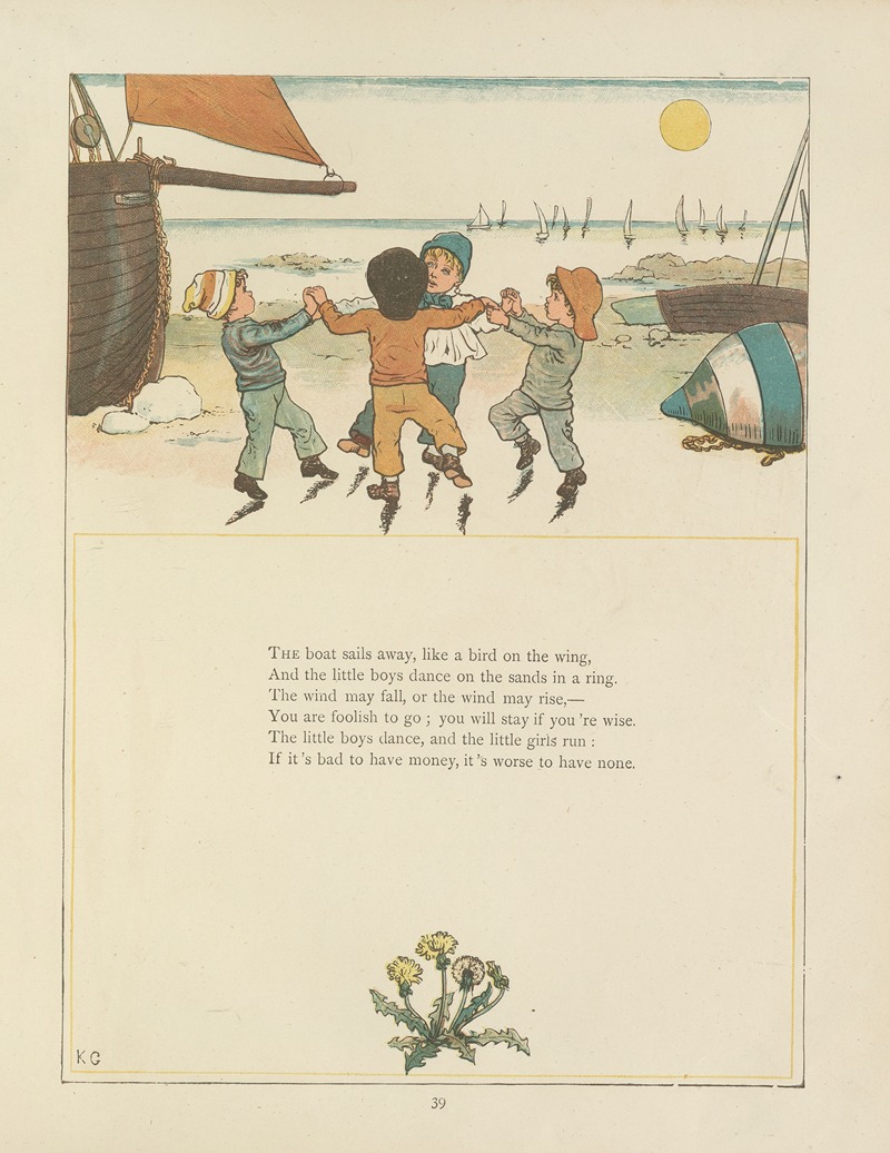 Kate Greenaway - Under the window; pictures & rhymes for children Pl.38