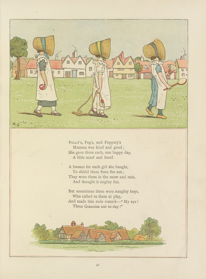 Kate Greenaway - Under the window; pictures & rhymes for children Pl.40