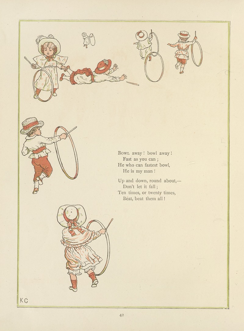Kate Greenaway - Under the window;  pictures & rhymes for children Pl.41
