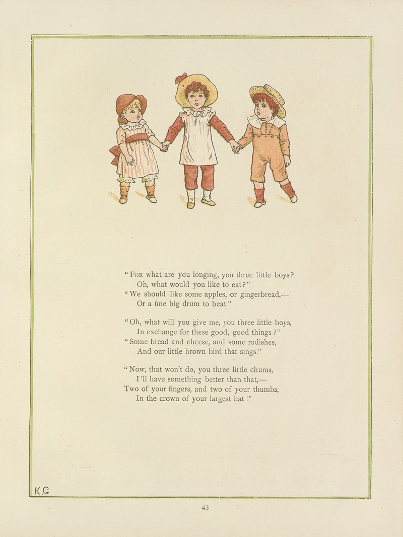 Kate Greenaway - Under the window; pictures & rhymes for children Pl.42