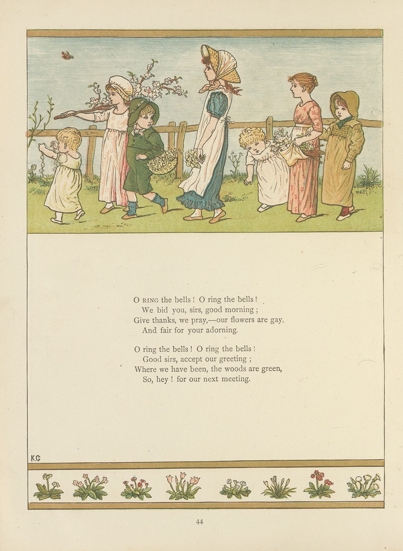 Kate Greenaway - Under the window;  pictures & rhymes for children Pl.43