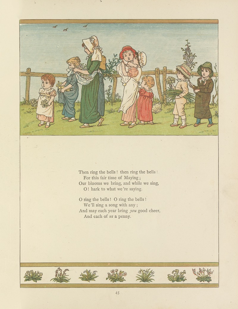 Kate Greenaway - Under the window; pictures & rhymes for children Pl.44