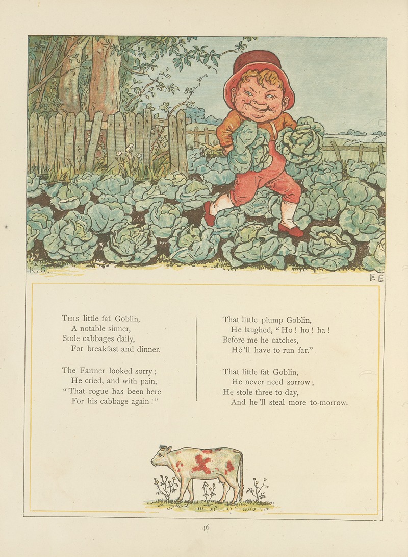 Kate Greenaway - Under the window; pictures & rhymes for children Pl.45