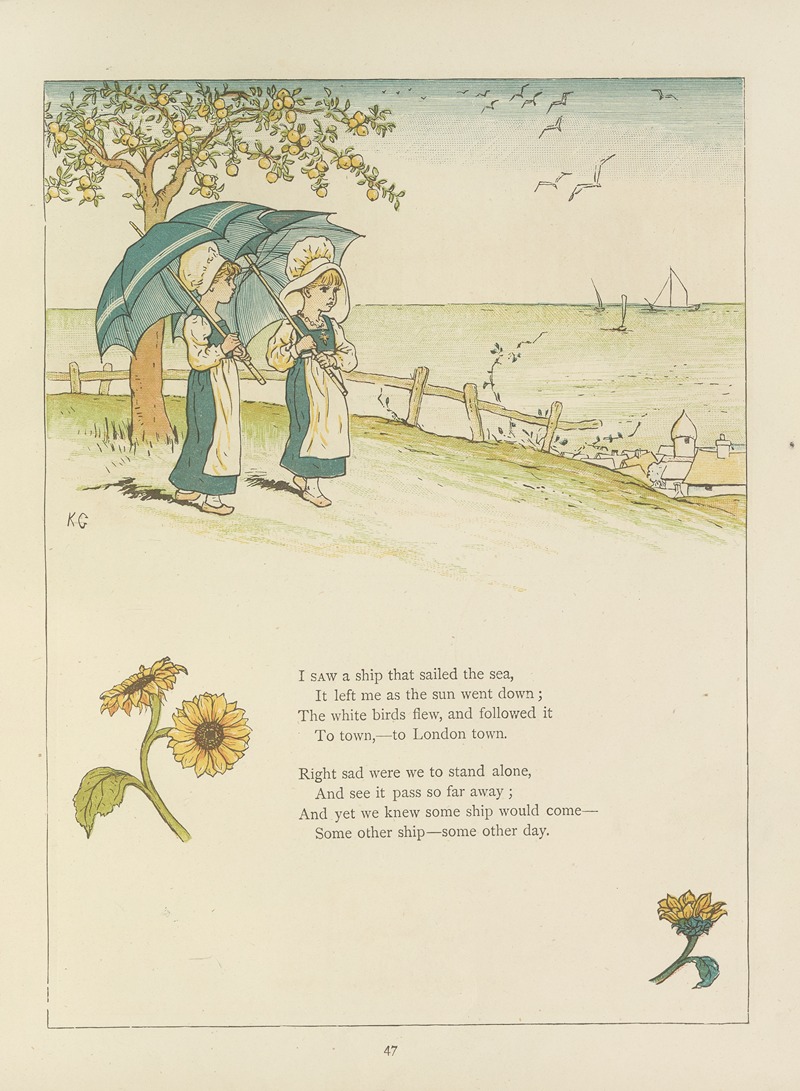 Kate Greenaway - Under the window; pictures & rhymes for children Pl.46