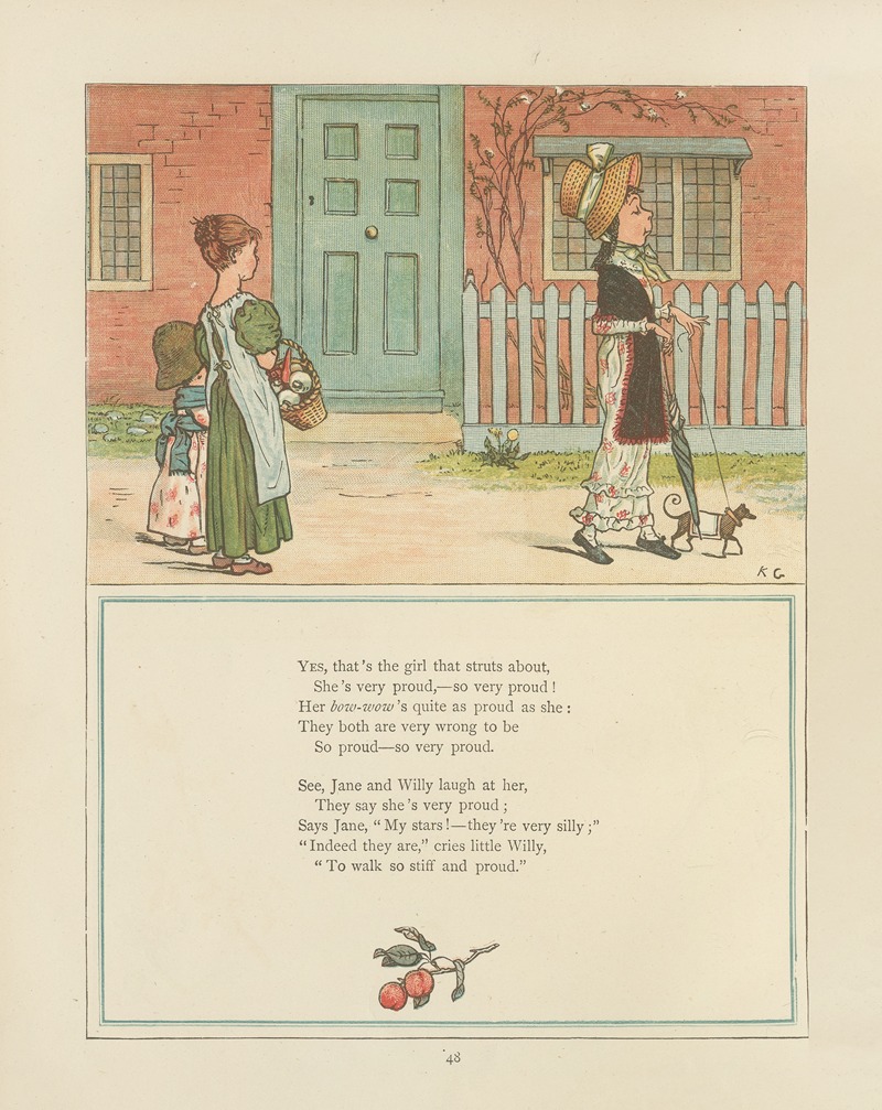 Kate Greenaway - Under the window;  pictures & rhymes for children Pl.47