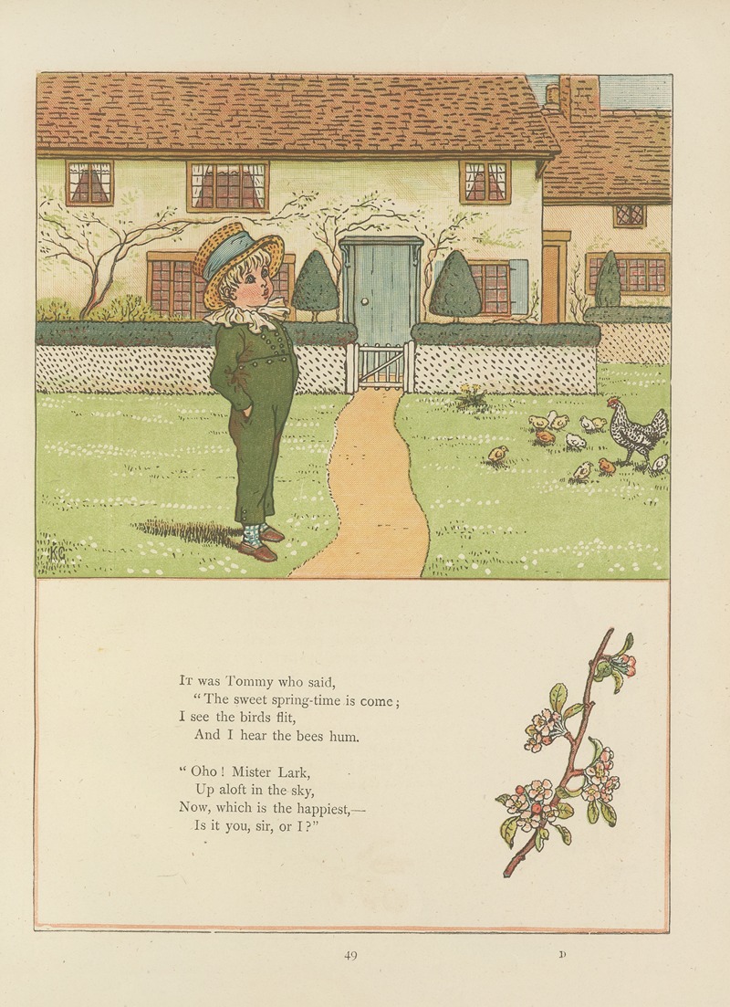 Kate Greenaway - Under the window; pictures & rhymes for children Pl.48