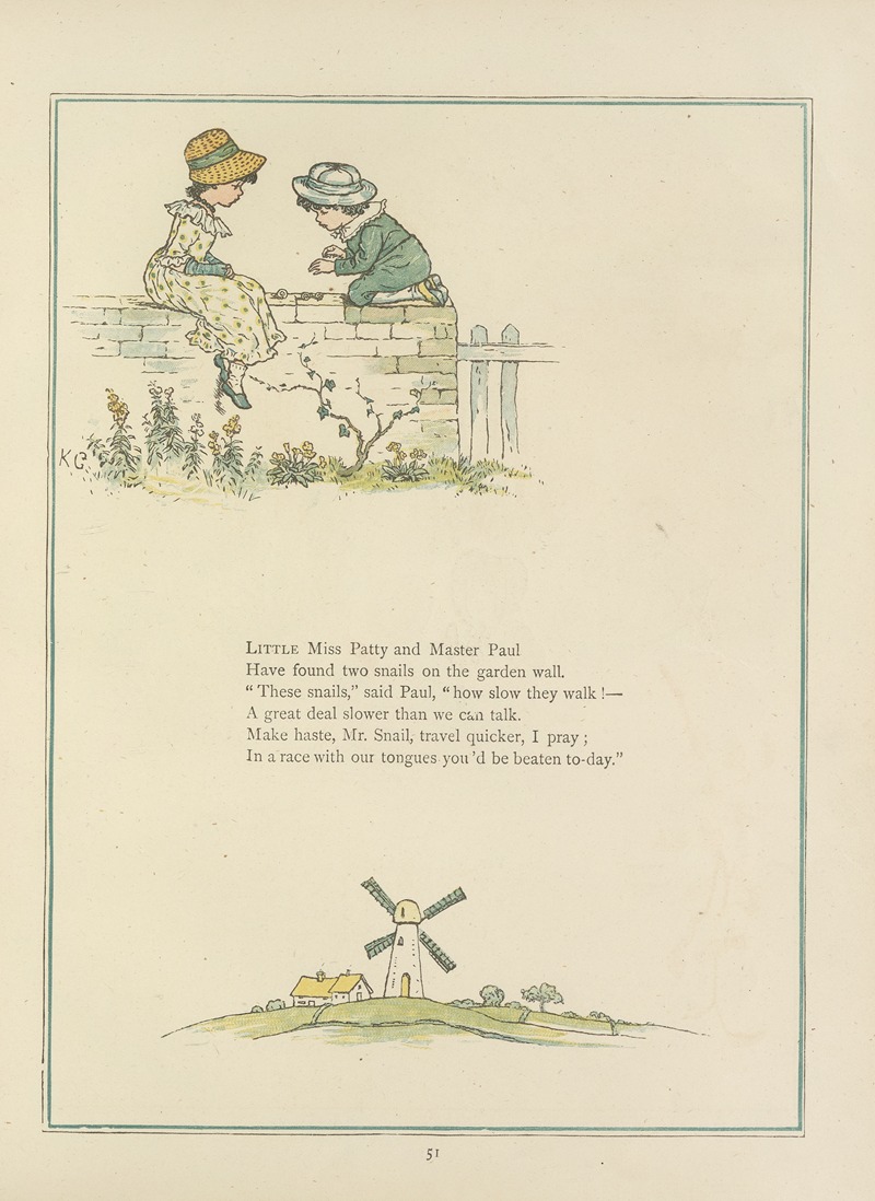 Kate Greenaway - Under the window; pictures & rhymes for children Pl.50