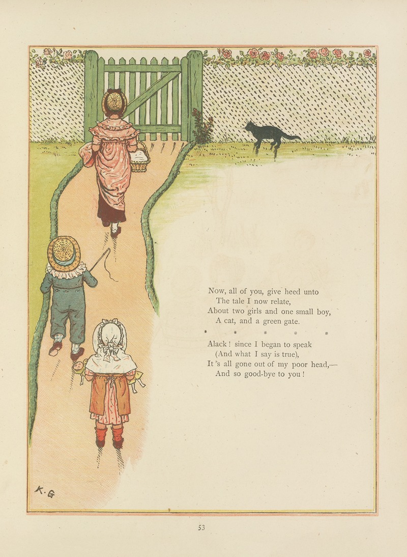 Kate Greenaway - Under the window; pictures & rhymes for children Pl.52