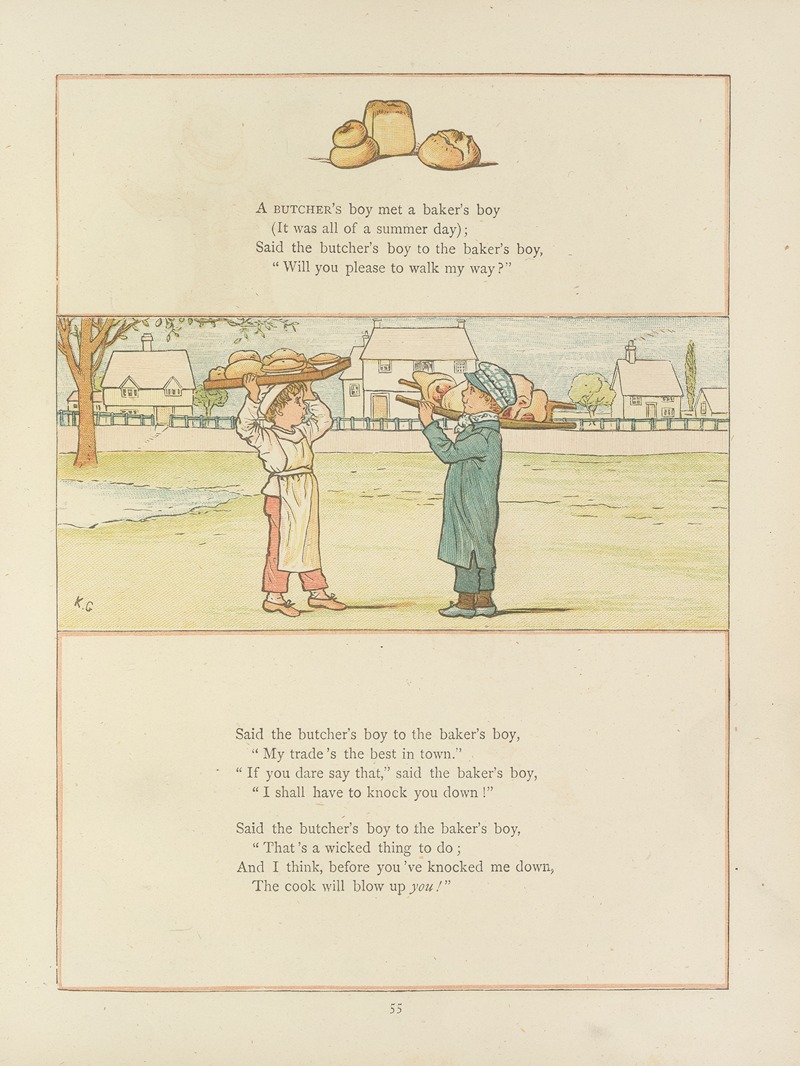 Kate Greenaway - Under the window; pictures & rhymes for children Pl.54