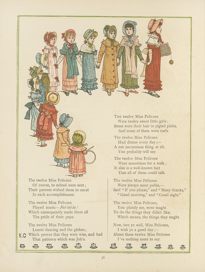 Kate Greenaway - Under the window; pictures & rhymes for children Pl.55