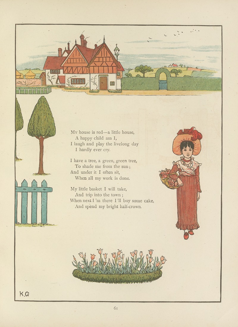 Kate Greenaway - Under the window; pictures & rhymes for children Pl.60