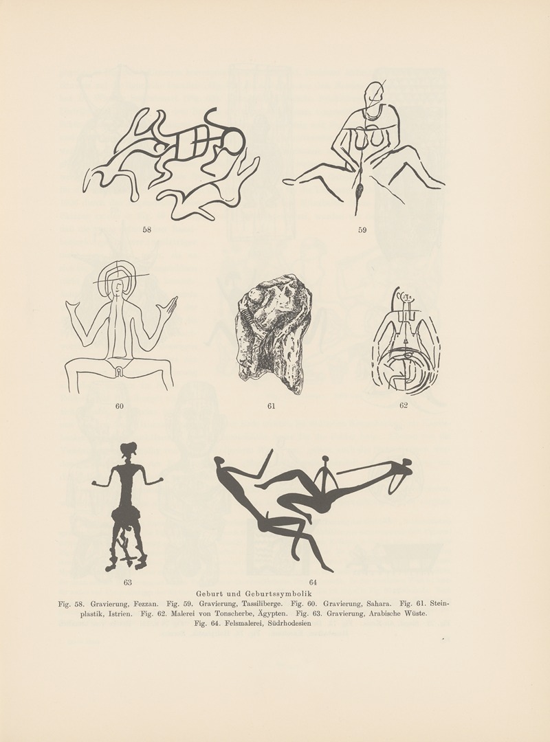 Leo Frobenius - Ekade Ektab die Felsbilder Fezzans Pl.05