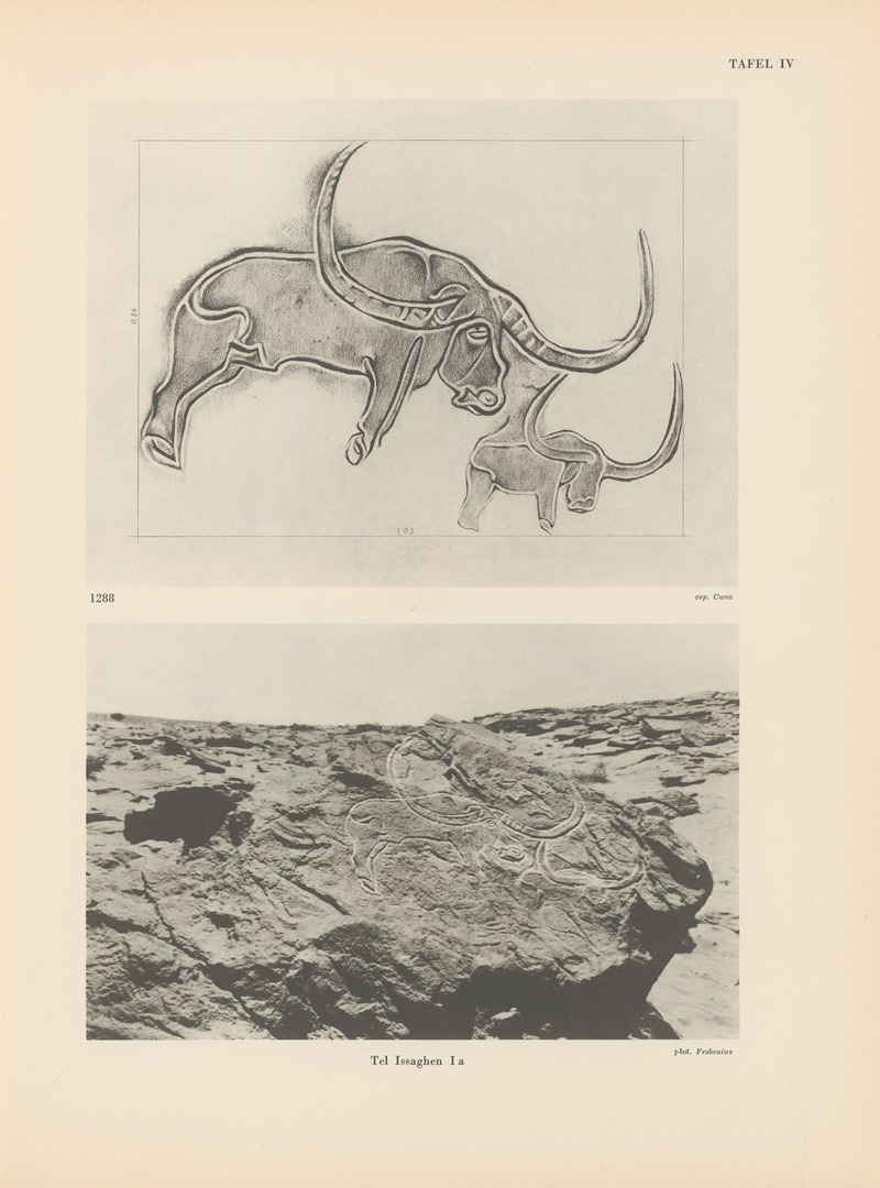 Leo Frobenius - Ekade Ektab die Felsbilder Fezzans Pl.12