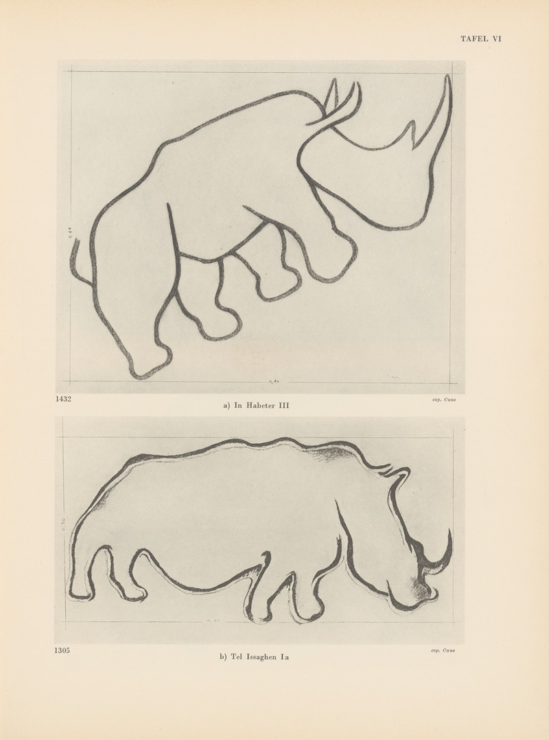 Leo Frobenius - Ekade Ektab die Felsbilder Fezzans Pl.13