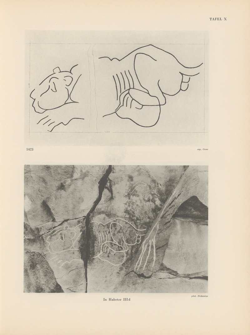 Leo Frobenius - Ekade Ektab die Felsbilder Fezzans Pl.15