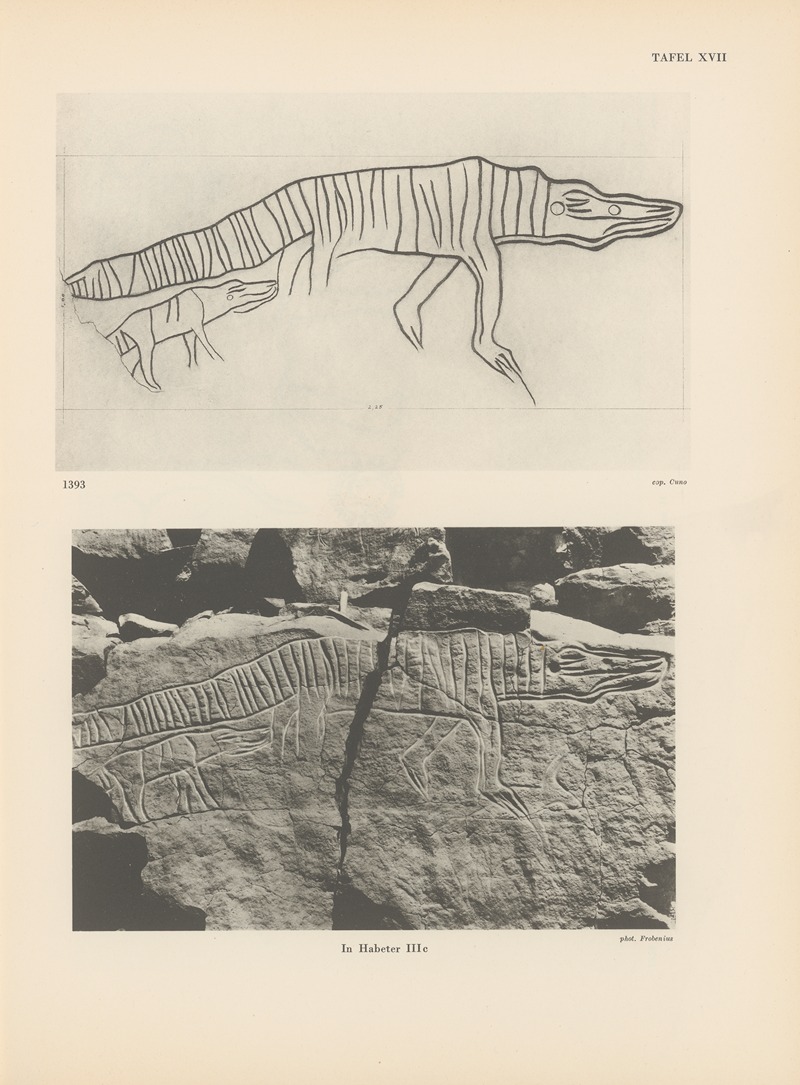 Leo Frobenius - Ekade Ektab die Felsbilder Fezzans Pl.20