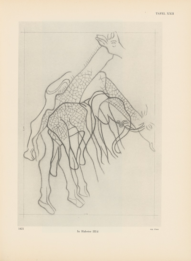 Leo Frobenius - Ekade Ektab die Felsbilder Fezzans Pl.24