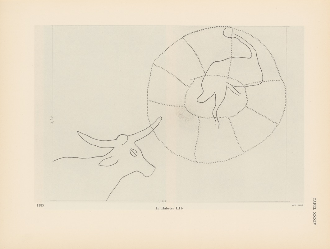 Leo Frobenius - Ekade Ektab die Felsbilder Fezzans Pl.34