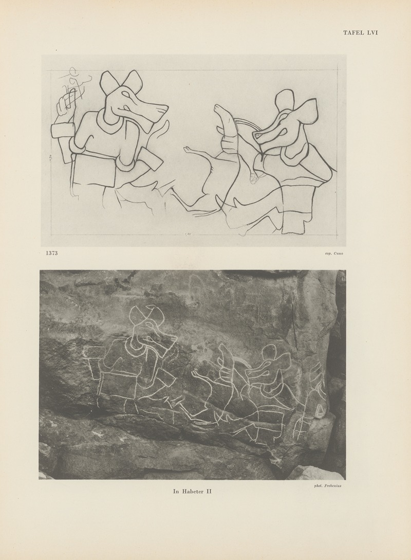 Leo Frobenius - Ekade Ektab die Felsbilder Fezzans Pl.53