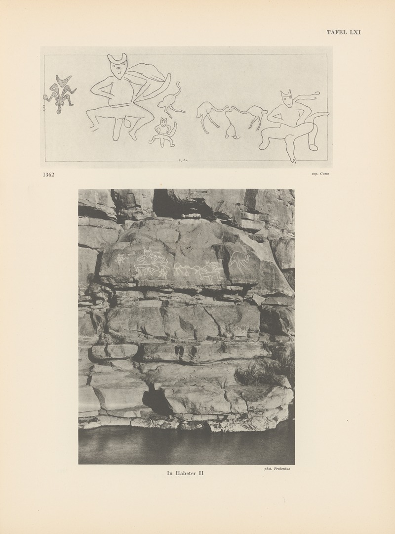 Leo Frobenius - Ekade Ektab die Felsbilder Fezzans Pl.57
