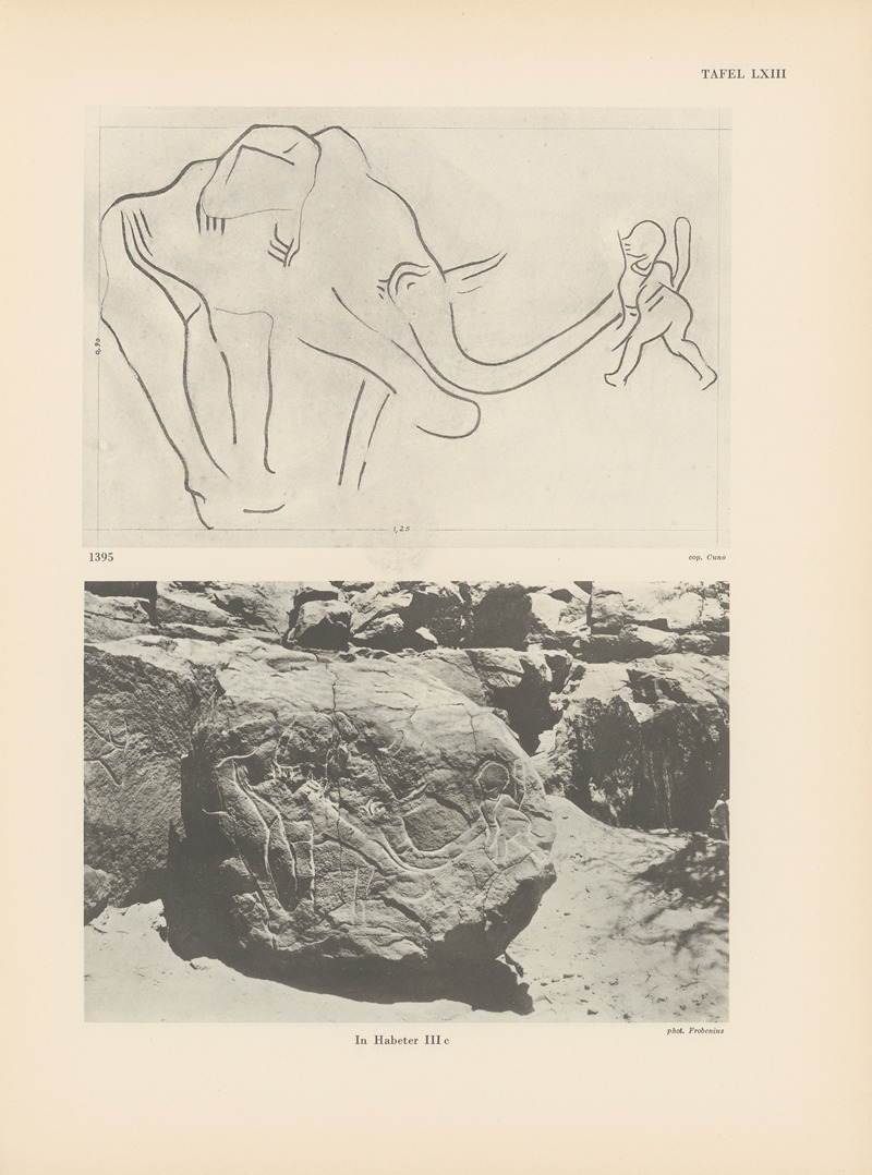 Leo Frobenius - Ekade Ektab die Felsbilder Fezzans Pl.59