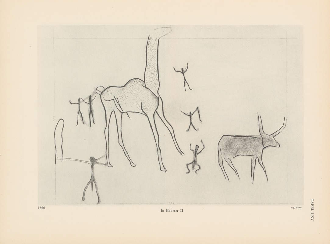Leo Frobenius - Ekade Ektab die Felsbilder Fezzans Pl.60