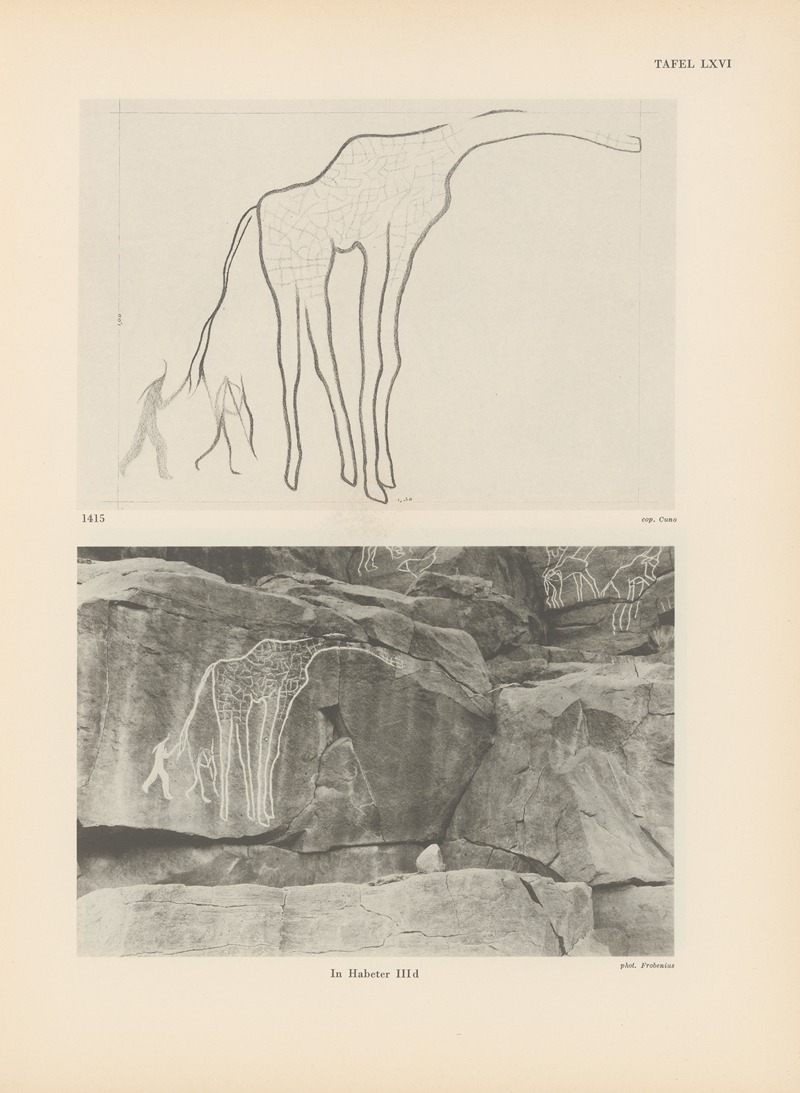 Leo Frobenius - Ekade Ektab die Felsbilder Fezzans Pl.61