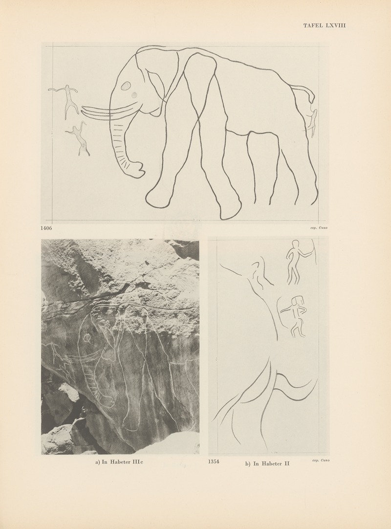 Leo Frobenius - Ekade Ektab die Felsbilder Fezzans Pl.63