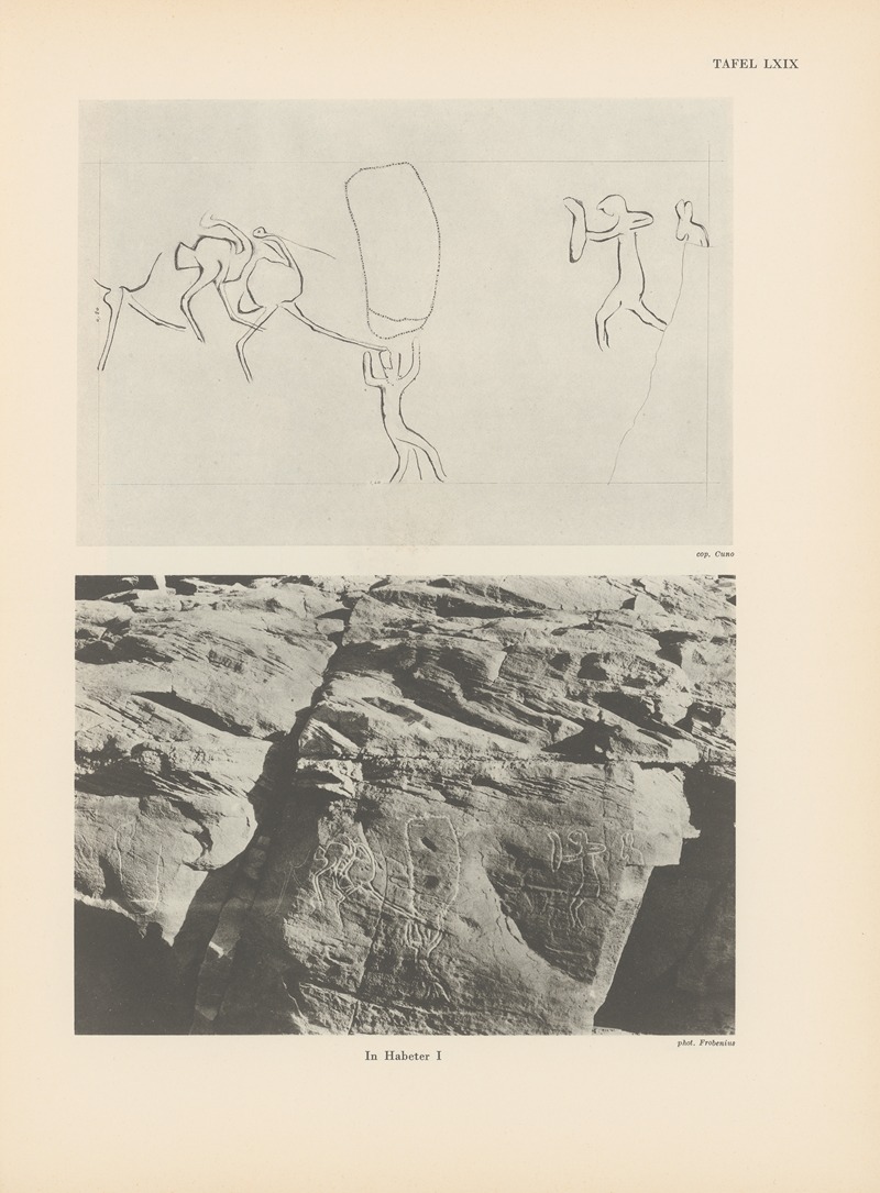 Leo Frobenius - Ekade Ektab die Felsbilder Fezzans Pl.64